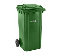 Contenedor de basura de plástico DIN EN 840 eurokraft pro, capacidad 240 l, A x H x P 580 x 1100 x 740 mm