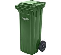 Contenedor de basura de plástico DIN EN 840 eurokraft pro, capacidad 80 l, A x H x P 448 x 932 x 514 mm