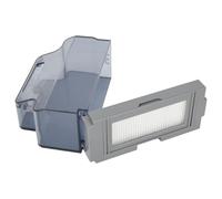 Contenedor de basura de repuesto para robot aspiradoras M210/M213/M210B/M210S y K2/K2P/K3/K3P/K3A/K4/K5, hecho de plástico duradero sin BPA, instalación fácil de encajar con alineación precisa del
