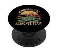 Contenedor De Basura Equipo De Respuesta A Incendios Bombero PopSockets PopGrip Adhesivo
