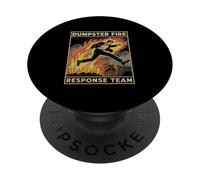 Contenedor De Basura Equipo De Respuesta A Incendios Bombero PopSockets PopGrip Adhesivo