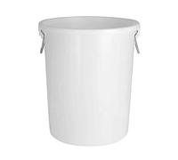 Contenedor de Basura Exterior de 160 L, Cubo de Basura Comercial de Gran Capacidad con Tapa, contenedor de residuos industriales y de Cocina Redondo de Alta Resistencia, Color Azul, sin Tapa