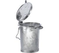 Contenedor de basura modular de chapa de acero, capacidad 35 l, H x Ø 450 x 330 mm, galvanizado al horno
