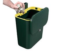 Contenedor De Basura Montada En La Pared: Basura Colgante Del Gabinete, Papel De Compacta | Organizador De Gestión De Residuos De Cocina Plegable, Caja De Soporte De Manos Libres Con Tap