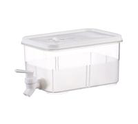 Contenedor de bebidas con grifo de agua que puede recibir agua con la mano, anticaídas, resistente a altas temperaturas, fácil de llevar, dispensador de bebidas para refrigerador, boda
