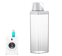 Contenedor de cápsulas de lavandería, dispensador de suavizante de tela, dispensador de detergente para ropa, botella de detergente suavizante, a prueba de fugas, tapa de taza medidora, organización y