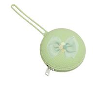 Contenedor de chupete de silicona, soporte para chupete de silicona, bolsa de almacenamiento de silicona portátil impermeable, pequeña bolsa de almacenamiento de silicona con cremallera y cuerda para