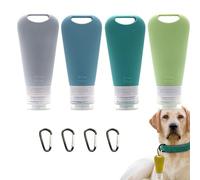 Contenedor de comida para mascotas - Botellas de Acondicionador Vacías de Silicona - 90 Ml Accesorios para Mascotas, Equipo de Camping Al Aire Libre Para Lavado Facial, Lociones, Crema