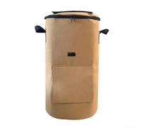 Contenedor de compostaje no tejido resistente para recoger hojas y restos de cocina, diseñado para mejorar el proceso de fermentación probiótica (color camello)
