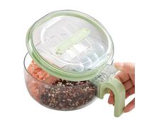 Contenedor de condimentos de 4 celdas, estuche para condimentos transparente - Tarro de cocina transparente | Contenedores de condimentos de cocina para pimentón, pimienta,