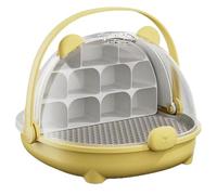 Contenedor de cría de reptiles, jaula de hábitat animal - Caja de alimentación portátil Contenedor de transporte transparente - Carrier Hábitat Cage Observe la casa de mascotas para al aire libre y ra