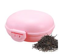 Contenedor de de jabón - Soporte de jabón de Barra de Drenaje eficiente con diseño de Bloqueo | Estuche para jabones de Viaje con Tapa, Estuche para Barra de champú para Acampar, Ducha, baño, co