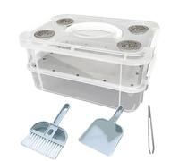 Contenedor de de la harina , de cría de malla fina amarilla, alimentador de de maíz, hábitat de cría de de la harina, de cría para planeadores del azúcar