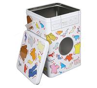 Contenedor de Detergente para Ropa, Caja de Almacenamiento de Polvo de Detergente para Ropa con Tapa de Ventana de Perspectiva para Guardar Cápsulas, Tabletas, Cápsulas, Detergente en Polvo