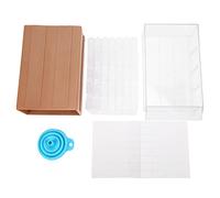 Contenedor de diamantes de imitación de PP tipo cajón para bricolaje, caja de almacenamiento con 35 cajas pequeñas, embudo y pegatina, organizador transparente para manualidades