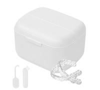 Contenedor de dientes falsos | Limpieza del soporte de dentadura Remojo del contenedor de dentaduras postizas | Contenedor portátil e impermeable de dentaduras para dientes artificiales de retenedores