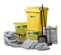 Contenedor de emergencia para fugas mangueras de fieltro, almohadillas de fieltro