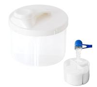 Contenedor de fórmula para bebés para llevar, caja de leche en polvo - Caja de fideos de arroz portátil giratoria - Caja de fideos de arroz con 4 compartimentos, almacenamiento de refrigerios, soporte