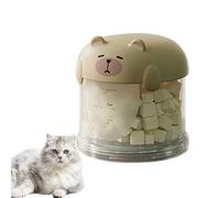 Contenedor de golosinas para perros para encimera, dispensador de alimentos apilable para perros, caja de almacenamiento de aperitivos para mascotas, organizador portátil decorativo, tarro de galletas