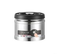Contenedor de granos de café sellado al vacío para cocina, cafetería, restaurante, recipiente hermético, diseño de bomba a presión, boca redonda, 750 ml, 1100 ml, 1600 ml (plata 1100 ml)