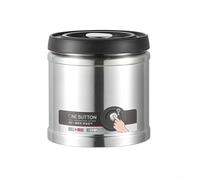 Contenedor de granos de café sellado al vacío para cocina, cafetería, restaurante, recipiente hermético, diseño de bomba a presión, boca redonda, 750 ml, 1100 ml, 1600 ml (plata 1600 ml)