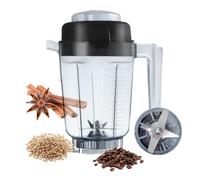 Contenedor de granos secos de 32 onzas compatible con vitamix, contenedor de hoja seca compatible con licuadora 5200 7500 750 E310 6300 VM0197 Professional/Explorian, jarra de molino de grano seco