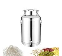 Contenedor de grasa para cocina, 5L/9L/14L hermético de acero inoxidable con tapa, contenedor de almacenamiento hermético - para leche, vino, alimentos, harina, café, azúcar, despensa, cereales
