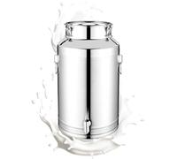 Contenedor de grasa para cocina, barril hermético de acero inoxidable de 5 L/9 L/14 L con tapa | Tambor de para senderismo, para leche, vino, cerveza, harina, cereales, frijoles, té, despensa