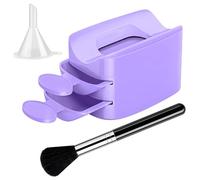Contenedor de inmersión de uñas, bandeja portátil para polvo, soporte de purpurina de doble capa, herramienta de ahorro de manicura, accesorio de inmersión, organizador de belleza reutilizable para