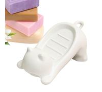 Contenedor De Jabón - PP 18x9.6x8cm 110g Ligero | de jabón con Bandeja para Gatos de Dibujos Animados, Soporte de Drenaje portátil, Organizador de Almacenamiento para baño | Cocina Gimnasio Escue