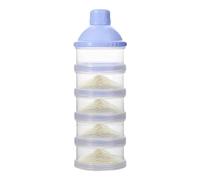Contenedor De Leche Portátil - Contenedor De Preparación Para, Dispensador De Leche En Polvo, Contenedor De Bocadillos Portátil Para, Almacenamiento De Fórmula De 5 Capas, Apilable, Resistente A