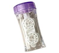 Contenedor de lentes multiusos, fácil de viajar, versátil, funda de contactos para mujeres y niñas, compatible con solución multiusos