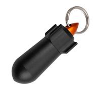 Contenedor de llavero de píldoras, botella de medicina de aluminio, soporte impermeable para píldoras, construcción de aleación de aluminio, diseño de almacenamiento portátil a prueba de fugas, 1.77 x