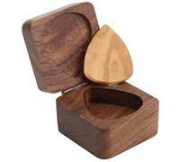 Contenedor de Madera para Pas de Guitarra, Duradero, Grano de Madera, Almacenamiento Organizado, de Acacia, Regalo Musical para Guitarrista
