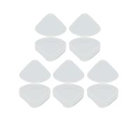 Contenedor de Maquillaje de triángulo Puff Contenedor Transparente Popillo Baja de Almacenamiento Caja de plástico portátil para cápsulas de Cuentas Puntas de uñas 5 Piezas