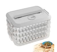 Contenedor de masa genérico - PP 32,5 x 23 x 14 cm | 4 capas Food Storage Box With Lid And Date Timer | Refrigerator Organizer For Kitchen Fridge Freezer Use Food Fresh And Organized.