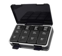 Contenedor de Medicina Semanal, Caja de Medicina de 7 Días Sellada de Doble Capa Compacta de 24 Celdas para Viajes (Azul)