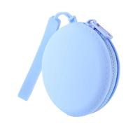 Contenedor de monedas flexible para artículos cotidianos, diseño ligero, perfecto para viajes, actividades al aire libre y viajes de silicona para monedas, azul celeste