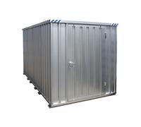Contenedor de montaje rápido galvanizada, montado, con suelo de madera