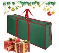 Contenedor De Papel De Regalo Estuche Navideño Con Cremallera Para Y Lazos | Organizador Para Papel Regalo Con Asa Bolsa Para , Lazos Y Pegatinas Para Celebración Navideña, Hogar Y