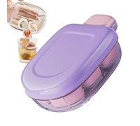 Contenedor de para fabricantes de hielo: caja de bandeja de silicona para congelador, lanzamiento de duraderos | Bandeja de hielo de bebidas portátiles para el mostrador de bares, fabricant