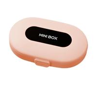 contenedor de pastillas, organizador de cajas de pastillas | Funda portátil para tableta de viaje - Pastillero pequeño, pastillero de viaje con 6 compartimentos, organizador diario de pastillas, portá