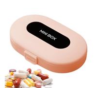 contenedor de pastillas, organizador de cajas de pastillas - Planificador diario de medicina | Caja organizadora de pastillas de viaje, estuche para medicamentos, contenedor de medicamentos con 6 comp