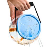 Contenedor de Peces, Cubos de Cebo Transparentes de, Caja de Almacenamiento a Prueba de Fugas, preservación de Cebo y cría de Reptiles para Red de Cerco de Playa, 6.1 x 7.1 x 11.8 Pulgadas