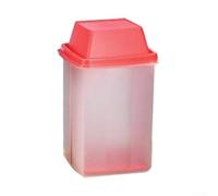 Contenedor de pepinos sin BPA con colador - Recipiente de almacenamiento a prueba de fugas para kimchi, aceitunas y verduras, tapa fácil de abrir, diseño que ahorra espacio, verde (rosa)