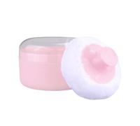 Contenedor de polvo - ABS | Bolsa para el polvo | Borla de polvo después del baño | Contenedor de polvo para bebés con puf para viajar a casa, padres recién horneados, guarderías, niñeras, madres