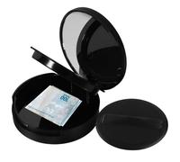Contenedor de polvo de viaje - Estuche escondite | Almacenamiento compacto vacío de polvo suelto | Organizador oculto de píldoras y medicamentos para viajes | Soporte discreto para dinero, pastillas u