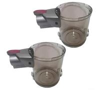 Contenedor de polvo fácil de usar para aspiradoras de mano HKoenig UP600/UP810, agarre cómodo para un fácil vaciado (paquete de 2)