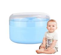 Contenedor de polvo para bebé, tarro de polvo corporal, caja de almacenamiento de esponja, soporte aplicador para viajes, cuidadores diarios, hogar, cara, debajo de los brazos, hombros, dormitorio
