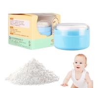 Contenedor de polvos | Caja de almacenamiento de talco para niños - Puff de polvo corporal y recipiente para baño y viajes, ideal para mujeres y bebés